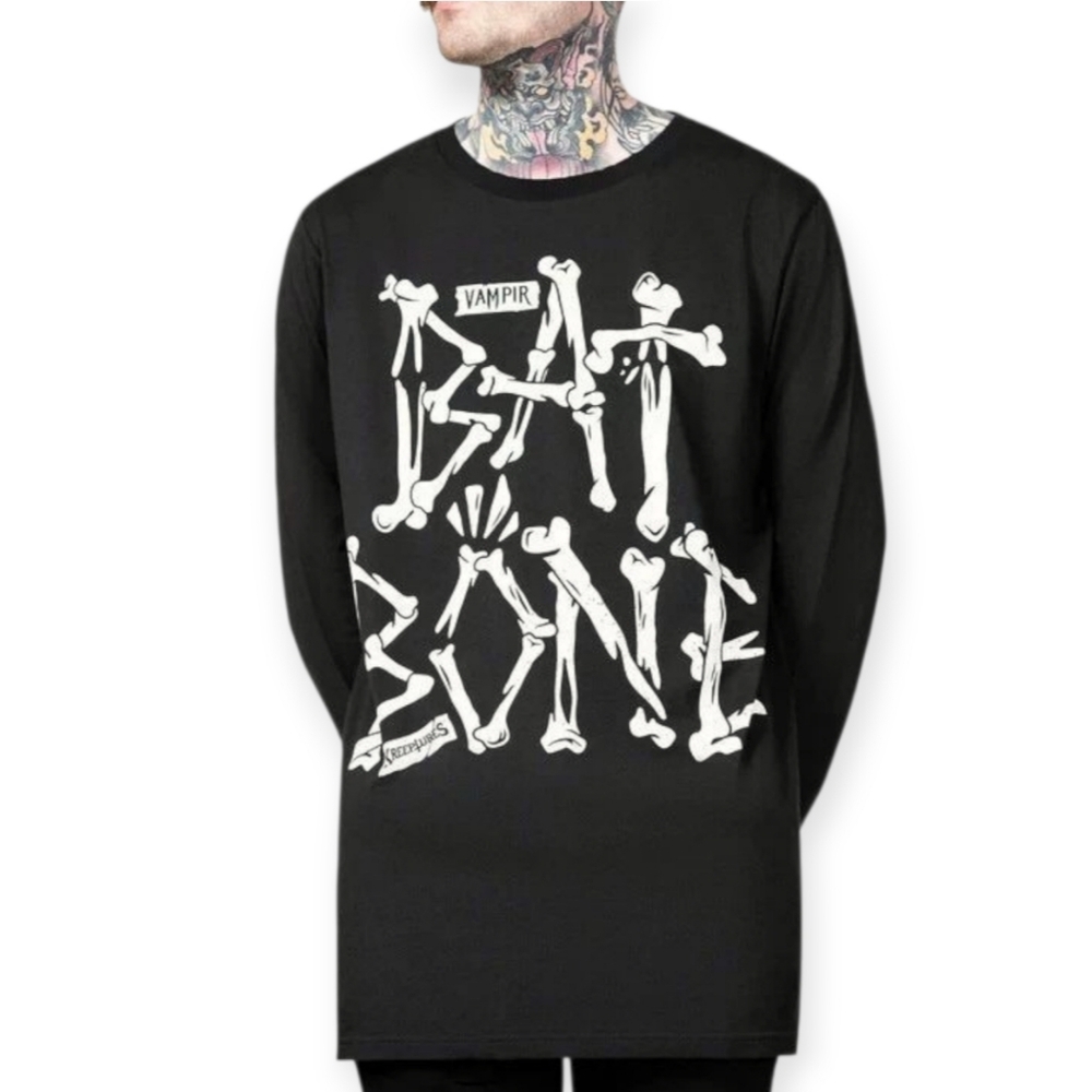 Killstar Bat Bone Long Sleeved T-Shirt
